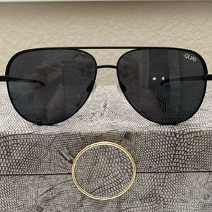QUAY POLARIZED HIGH KEY MINI AVIATOR SUNGLASSES